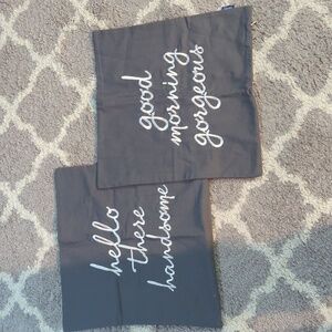 Pair of 18" X 18" pillow cases